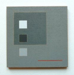 Guy de Lussigny: Mismé, 1997, Acryl auf Leinwand / Holz, 22 x 22 cm