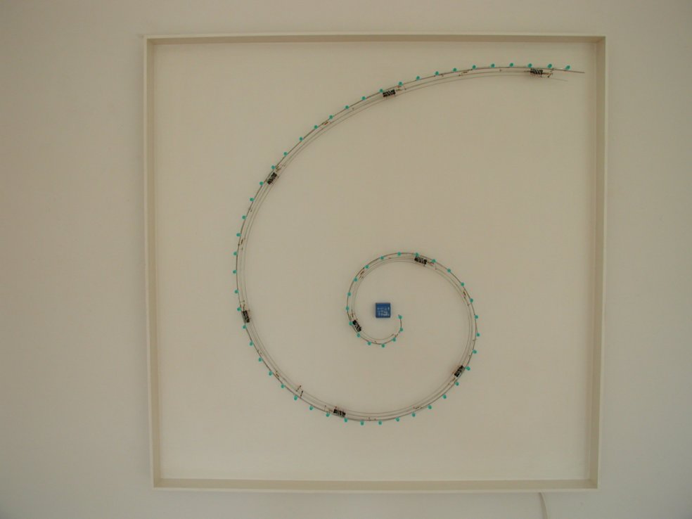 Peter Vogel: Spirale, 2004, 70 x 70 cm