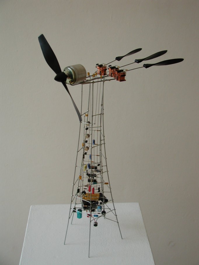 Peter Vogel: Zitterflug, 2002, 51 cm hoch