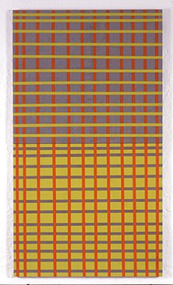Felicitas Gerstner: ohne Titel 1998, Nr. 98 W 1, Enkaustik/Holz, zweiteilig, 172 x 96 cm