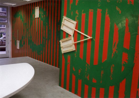 Richard Jackson: Bigoilideas, 1993, Oil-Acryl-Leinwand auf 75 qm Wandfläche anl. Ausstellung in der Galerie Gudrun Spielvogel vom 10.09.-10.12.1993